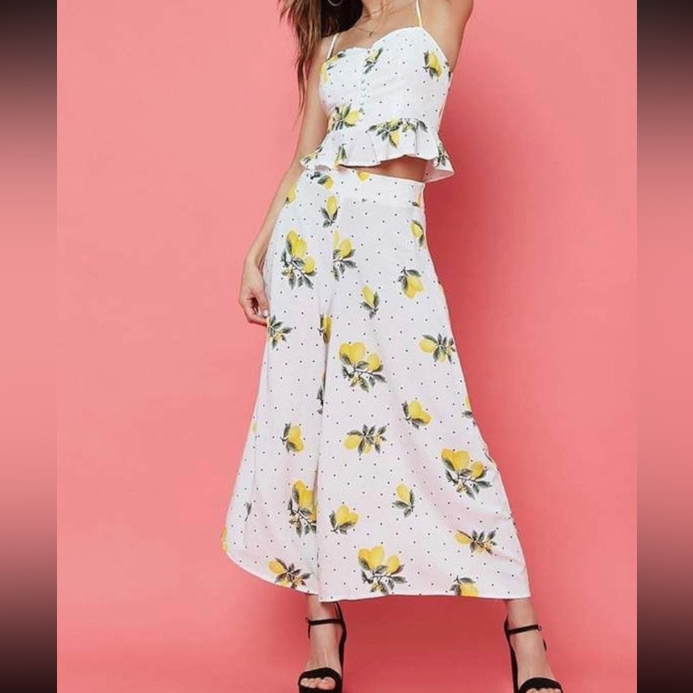 NWT Forever 21 Two-Piece Matching Lemon🍋Set